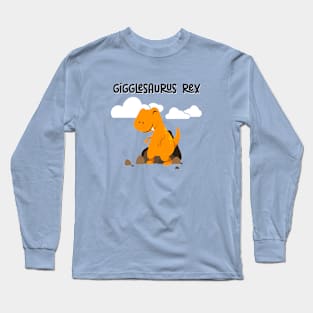 Gigglesaurus Rex - cute kids dinosaur Long Sleeve T-Shirt